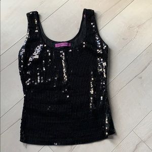 Sequin tank size small. Bought in Italy